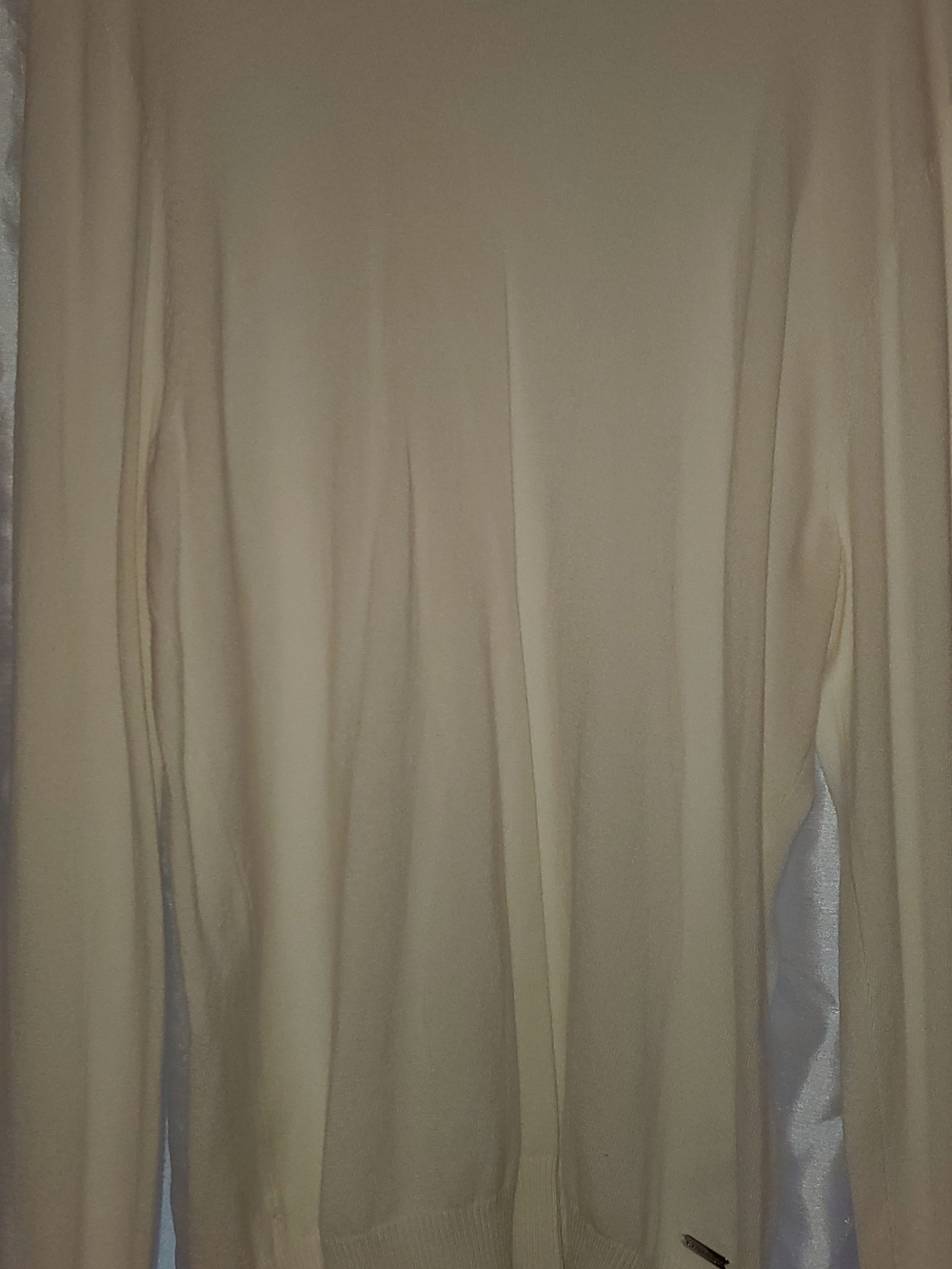 Calvin Klein Cream Long Sleeve Sweater
